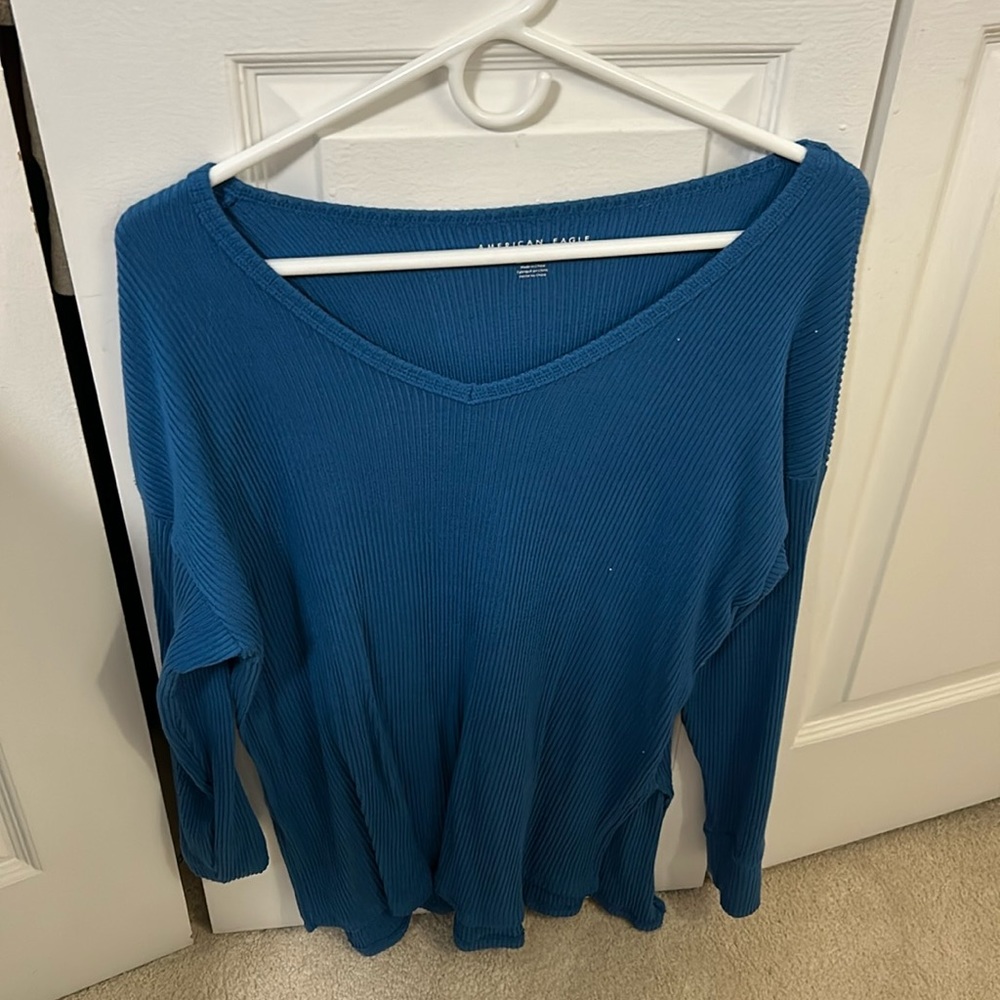 Blue American Eagle Long Sleeve Shirt size XS Never worn